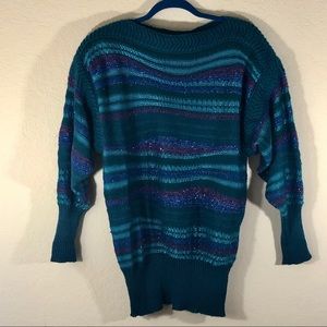 Vintage Mondi West Germany Striped Sweater size EU 34